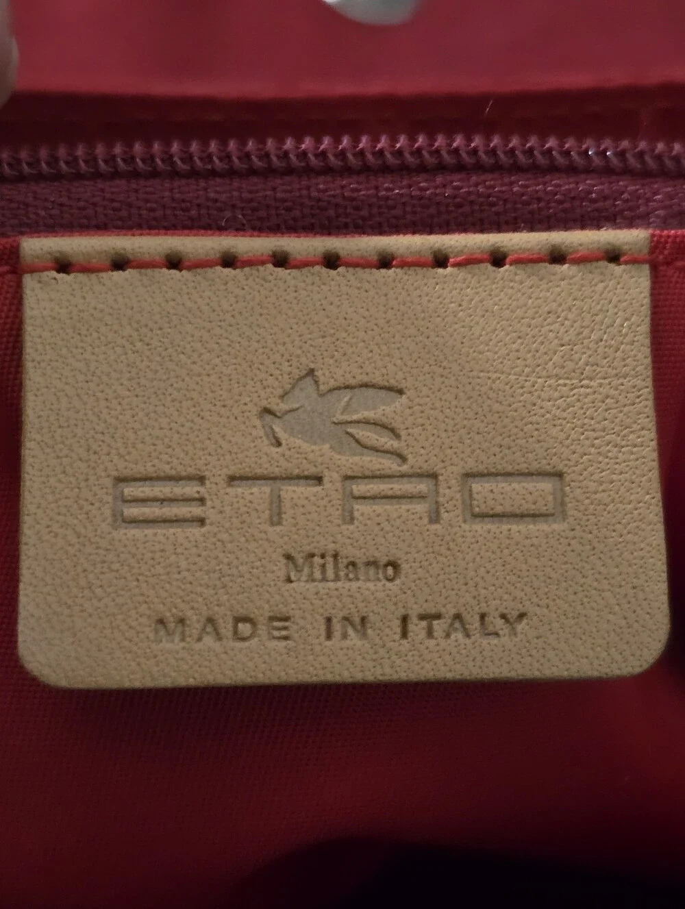 Etro Red Jaquard Crossbody C.O.A. Included EUC - Picture 13 of 16